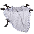 Load image into Gallery viewer, Hello Doggie Baby Ruffle Dog (Silver) Satin Silk Handmade blanket