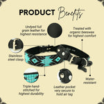 Saint Barth Sambboho dog collar (with AirTag holder)