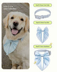 Load image into Gallery viewer, Satin Collar Bow - Sky