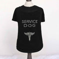 Load image into Gallery viewer, Hello Doggie Service Dog Tee Crystal Tees