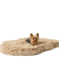 Load image into Gallery viewer, PupRug™ Luxe Faux Fur Orthopedic Dog Bed - Plush Sheep Tan