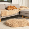 Load image into Gallery viewer, PupProtector™ Luxe Waterproof Bed Runner - Plush Sheep Tan
