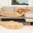 Load image into Gallery viewer, PupProtector™ Luxe Waterproof Bed Runner - Plush Sheep Tan