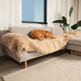 Load image into Gallery viewer, PupProtector™ Luxe Waterproof Bed Runner - Plush Sheep Tan