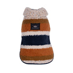 Shinola Brand Stripe Berber Dog Coat Oatmeal