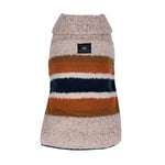 Shinola Brand Stripe Berber Dog Coat Oatmeal