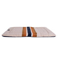 Load image into Gallery viewer, Shinola Brand Stripe Comfort Cushion Berber Dog Bed Oatmeal