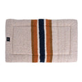 Load image into Gallery viewer, Shinola Brand Stripe Comfort Cushion Berber Dog Bed Oatmeal