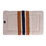 Shinola Brand Stripe Comfort Cushion Berber Dog Bed Oatmeal