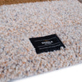Load image into Gallery viewer, Shinola Brand Stripe Comfort Cushion Berber Dog Bed Oatmeal