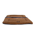 Load image into Gallery viewer, Shinola Brand Stripe Comfort Cushion Berber Dog Bed Rust