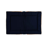 Shinola Brand Stripe Comfort Cushion Berber Dog Bed Rust