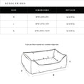 Load image into Gallery viewer, Shinola Brand Stripe Kuddle Berber Dog Bed Oatmeal