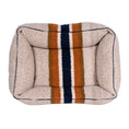 Load image into Gallery viewer, Shinola Brand Stripe Kuddle Berber Dog Bed Oatmeal