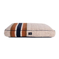 Load image into Gallery viewer, Shinola Brand Stripe Napper Pillow Berber Dog Bed Oatmeal - Small - Oatmeal Stripe
