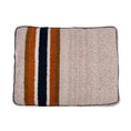 Load image into Gallery viewer, Shinola Brand Stripe Napper Pillow Berber Dog Bed Oatmeal