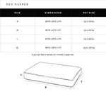 Shinola Brand Stripe Napper Pillow Berber Dog Bed Oatmeal