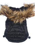 Load image into Gallery viewer, Ski Bunny Puffer with detachable hood, Shiny Black