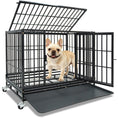Load image into Gallery viewer, 37" Stackable Heavy Duty Dog Kennel 371D04