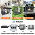 Load image into Gallery viewer, 37" Stackable Heavy Duty Dog Kennel 371D04