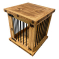 Load image into Gallery viewer, Oasis Small Rustic Dog Wood Kennel in Medium Wax