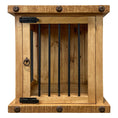Load image into Gallery viewer, Oasis Small Rustic Dog Wood Kennel in Medium Wax
