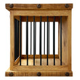 Load image into Gallery viewer, Oasis Small Rustic Dog Wood Kennel in Medium Wax