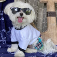 Load image into Gallery viewer, Madras Plaid Patchwork Boxer Shorts for Dogs alternate view