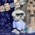 Load image into Gallery viewer, Madras Plaid Patchwork Boxer Shorts for Dogs alternate view