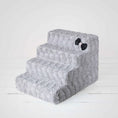 Load image into Gallery viewer, Hello Doggie Luxury Pet Satin Silk Crystal Handmade Stairs
