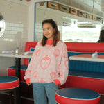 Strawberry Oversized Human Sweater