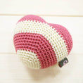 Load image into Gallery viewer, Stripy Heart Crochet Toy