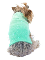 Luxury Sparkle Beverly Hills Sweater, Seafoam Green