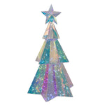 Kurt Adler 15-Inch Battery-Operated Lighted Magical Iridescence Holographic Tabletop Christmas Tree