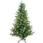 Kurt Adler 5-Foot Pre-Lit Clear Incandescent Jackson Pine Tree