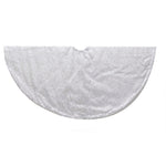 Kurt Adler 48-Inch Silver Glitter Swirl Treeskirt