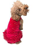 Load image into Gallery viewer, Twinkle Dog Tutu, Red Velvet