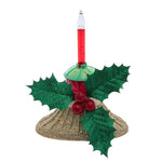 Kurt Adler 6.69-Inch Holly Berry and Greenery with Bubble Light