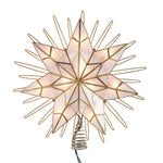 Kurt Adler 14-Inch 7-Point Natural Capiz Star Lighted Treetop