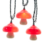 Kurt Adler 12-Foot UL 10-Light Mushroom Light Set With Green Wire