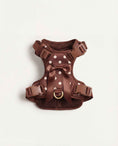 Load image into Gallery viewer, Wander! Bow Harness 2.0 - Cocoa Polka