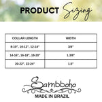 Cheetah Sambboho dog collar (animal print collection)