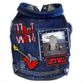 Load image into Gallery viewer, Rock Star - The Who -Who's Next Denim Dog Jacket for dogs