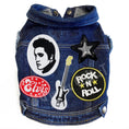 Load image into Gallery viewer, Elvis Denim Dog Jacket for dogs