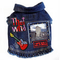 Load image into Gallery viewer, Rock Star - The Who -Who's Next Denim Dog Jacket alternate view