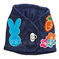 Load image into Gallery viewer, Peep Bunny Denim Harness Vest alternate view