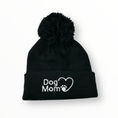 Load image into Gallery viewer, Dog Mom Bobble Beanie - Black