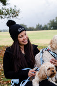 Load image into Gallery viewer, Dog Mom Bobble Beanie - Black