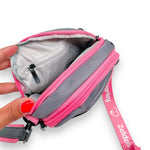 Dog Mom Bag - Grey and Pink