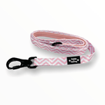 Zig Zag Wag Leash - Pastel Pink